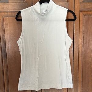 Athleta Sleeveless Mock Neck Tank - White